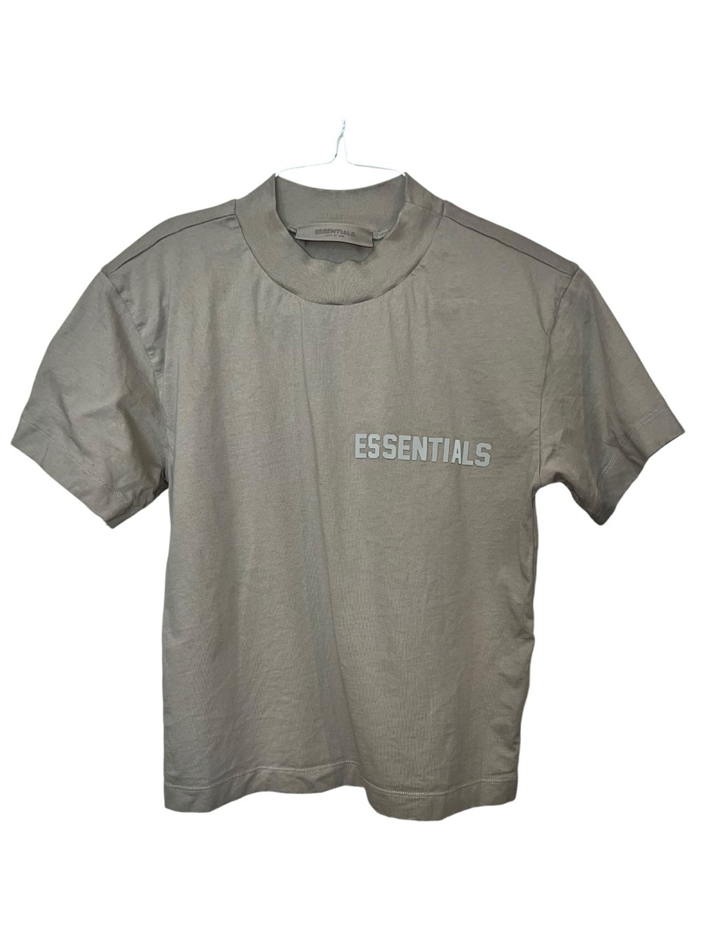 Fear of God Essentials Kids 3D Logo T-Shirt Taupe Size M EUC